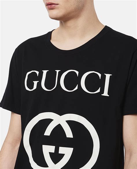 gucci shirt black and white|white gucci shirts for men.